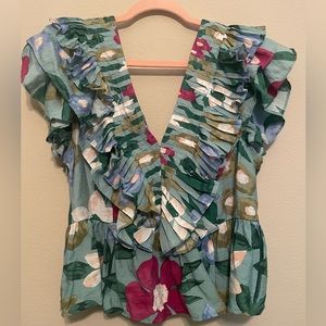 Entro Ruffle Top NWT
